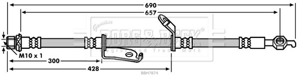 BORG & BECK Jarruletku BBH7874